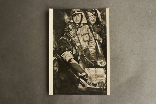 Waffen-SS Postcard. Rare. Original.