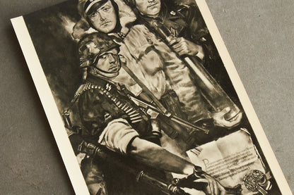 Waffen-SS Postcard. Rare. Original.