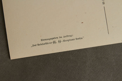 Waffen-SS Postcard. Rare. Original.