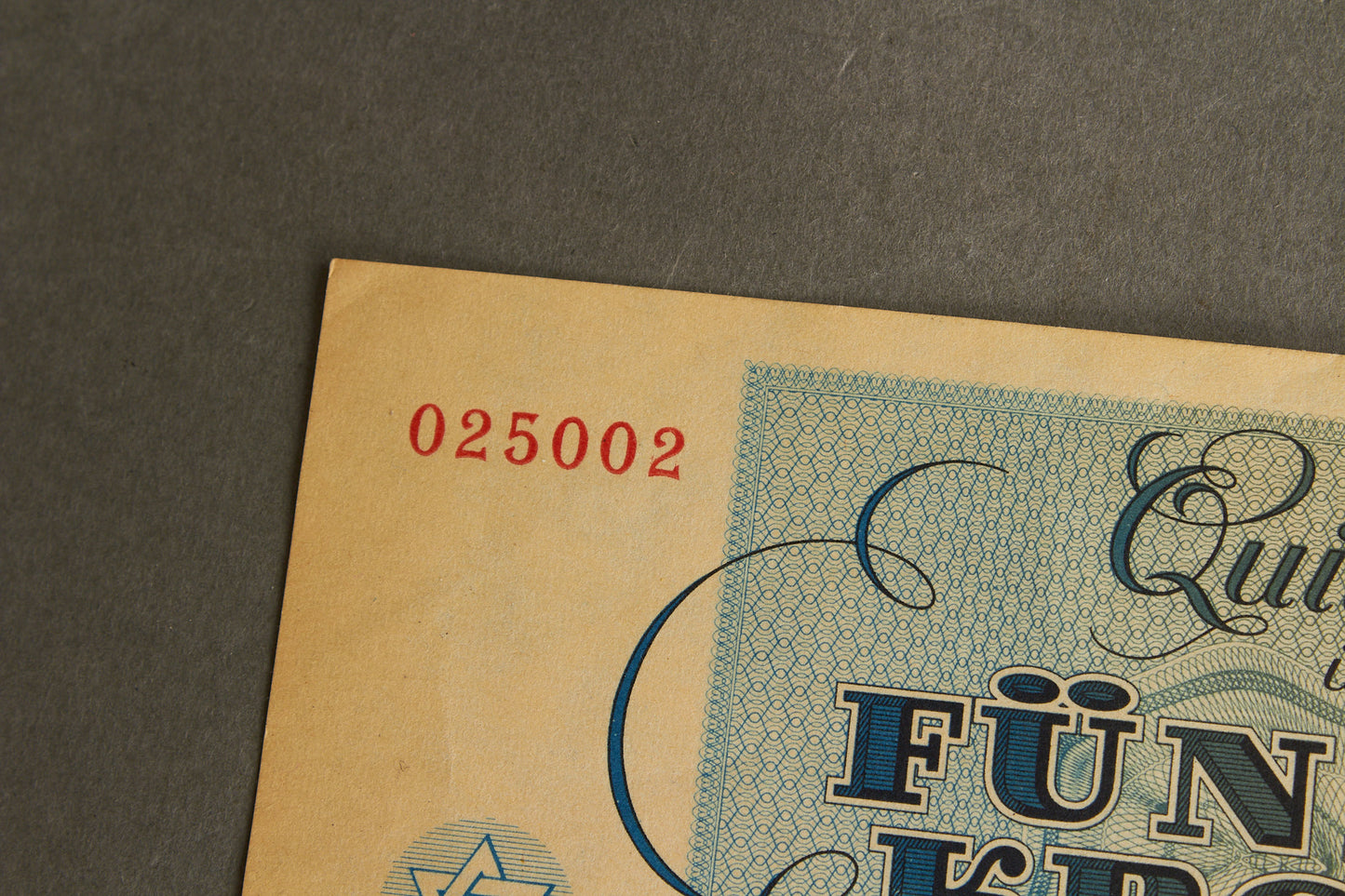 Concentration Camp & Ghetto Theresienstadt "Fünfzig Kronen" Banknote. Original.