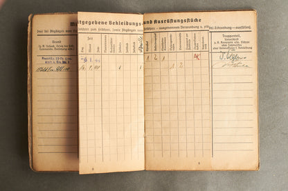 Schslewig Waffen-SS "Totenkopf" Soldbuch (SS-Pz.Gren. Ausb.u.Ers.Btl.3). Great Totenkopf pictures! Rare. Original.
