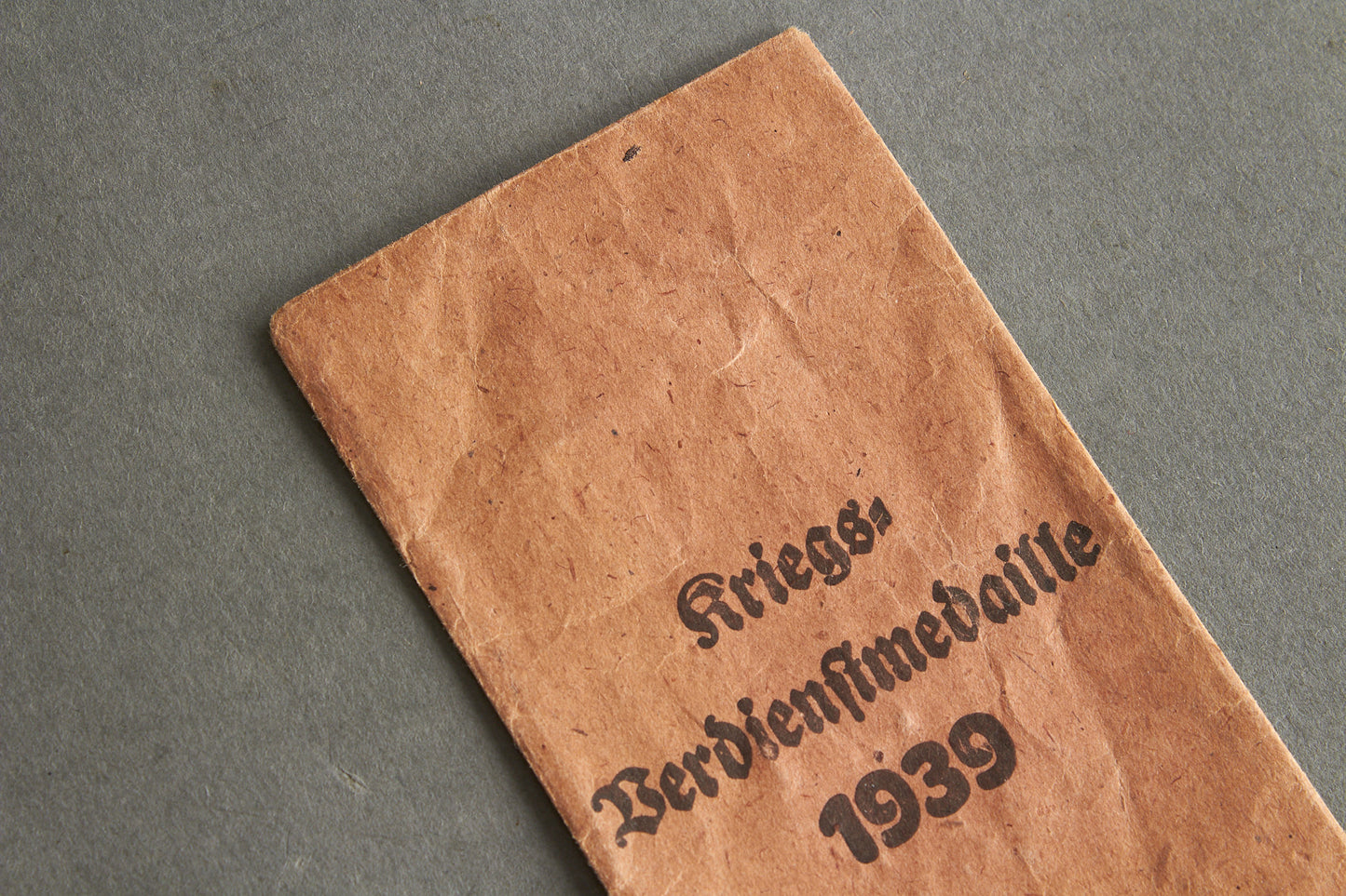 "Kriegsverdienstmedaille 1939" Envelope. Maker marked "Friedrich Orth". Original.