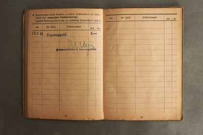 Schslewig Waffen-SS "Totenkopf" Soldbuch (SS-Pz.Gren. Ausb.u.Ers.Btl.3). Great Totenkopf pictures! Rare. Original.