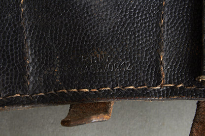 Black K98 Ammunition Pouch. Complete. With R.B.Nr. Original.