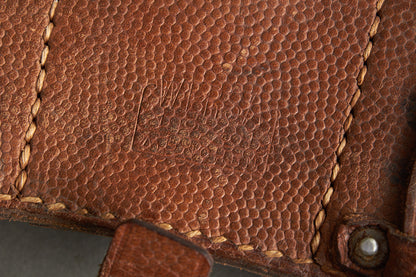 Brown K98 Ammunition Pouch. Complete. With maker. Original.
