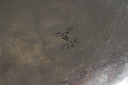 Large 58*37,5cm Luftwaffe Honor Gift Plate. "Mölders" für 'Willi' Brunner zum 5 luftsieg J.G.51 - 'wir gratulieren'. Original.