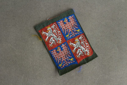 Polizei Arm Shield "Luftschutzpolizei Böhmen-Mähren". Rare. Original.