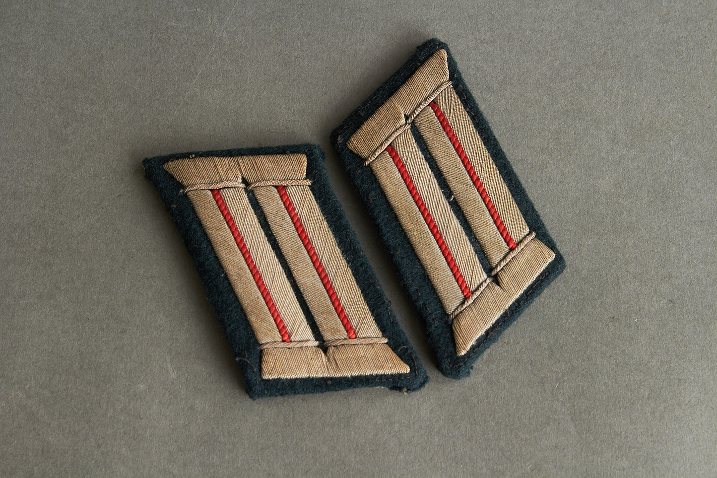 Wehrmacht Officer "Artillerie" Collar tabs. Tunic Removed. Matching pair. Original.