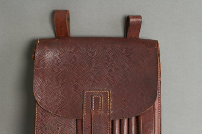 Early Heer/Luftwaffe ‘Kartentasche’ Map Case in brown leather 1937. Original.