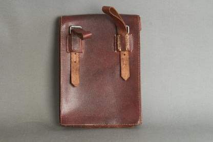 Early Heer/Luftwaffe ‘Kartentasche’ Map Case in brown leather 1937. Original.