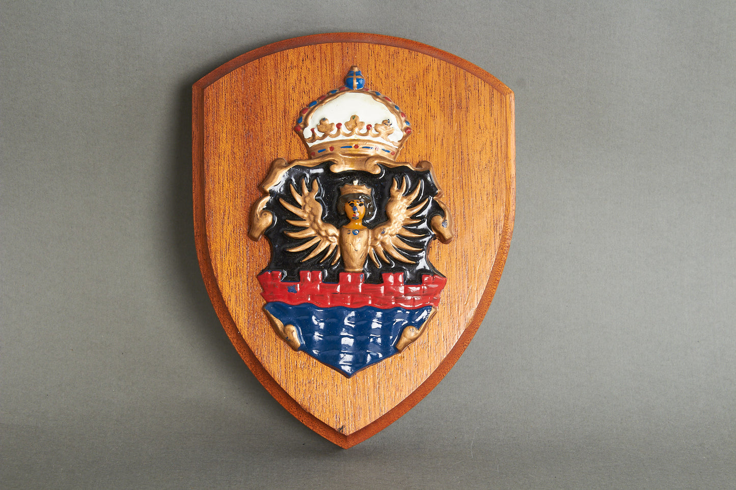 Kreigsmarine Plaque "Schiffswappen" for "Kreuzer Emden". Original.