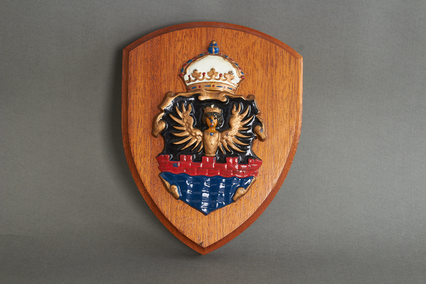Kreigsmarine Plaque "Schiffswappen" for "Kreuzer Emden". Original.