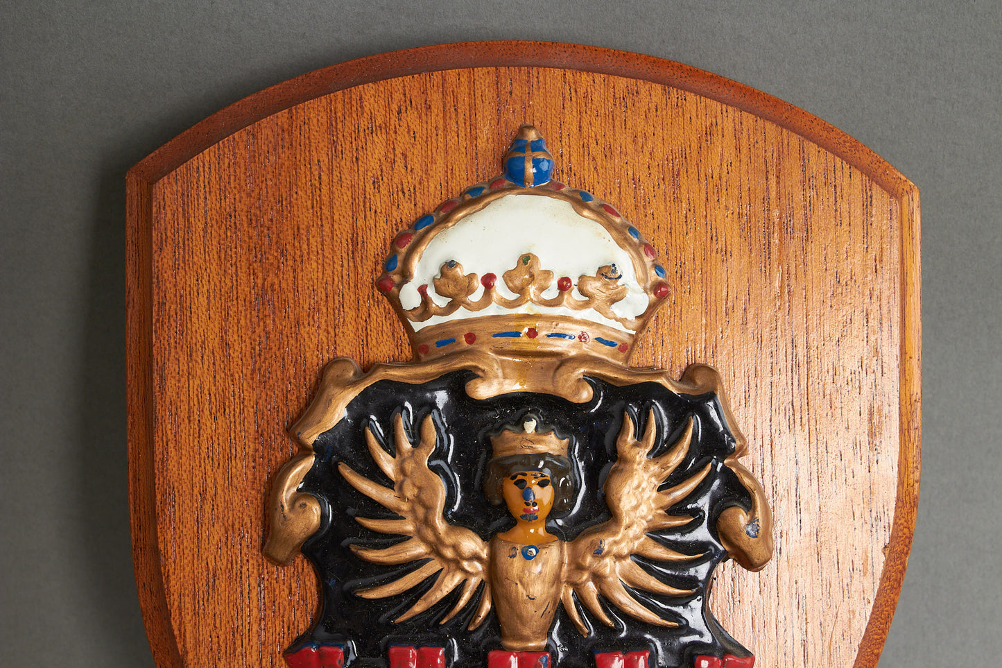 Kreigsmarine Plaque "Schiffswappen" for "Kreuzer Emden". Original.
