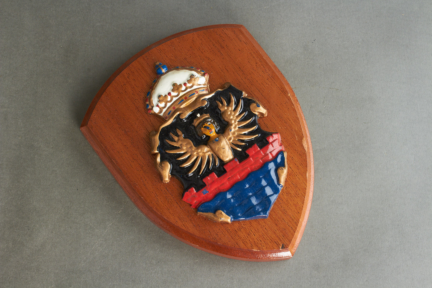 Kreigsmarine Plaque "Schiffswappen" for "Kreuzer Emden". Original.