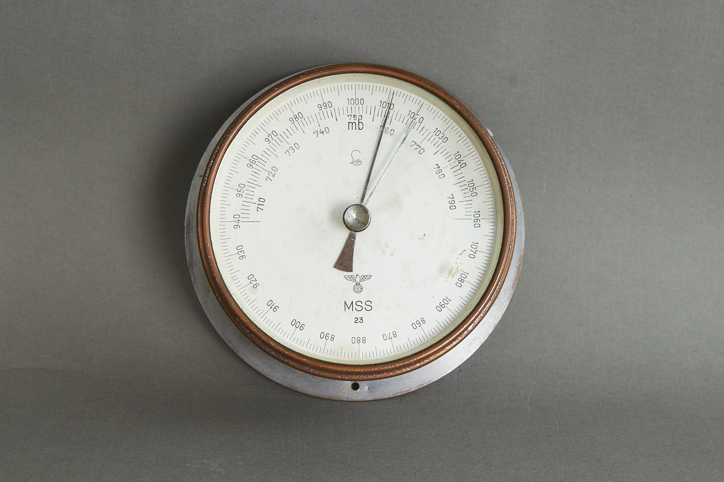 Kriegsmarine Barometer. Well marked. Rare. Original.