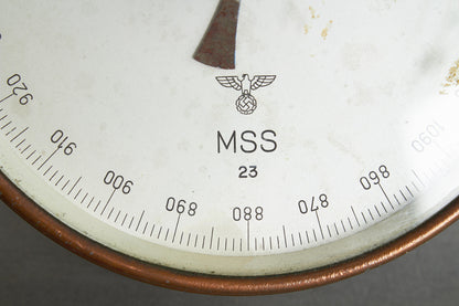 Kriegsmarine Barometer. Well marked. Rare. Original.