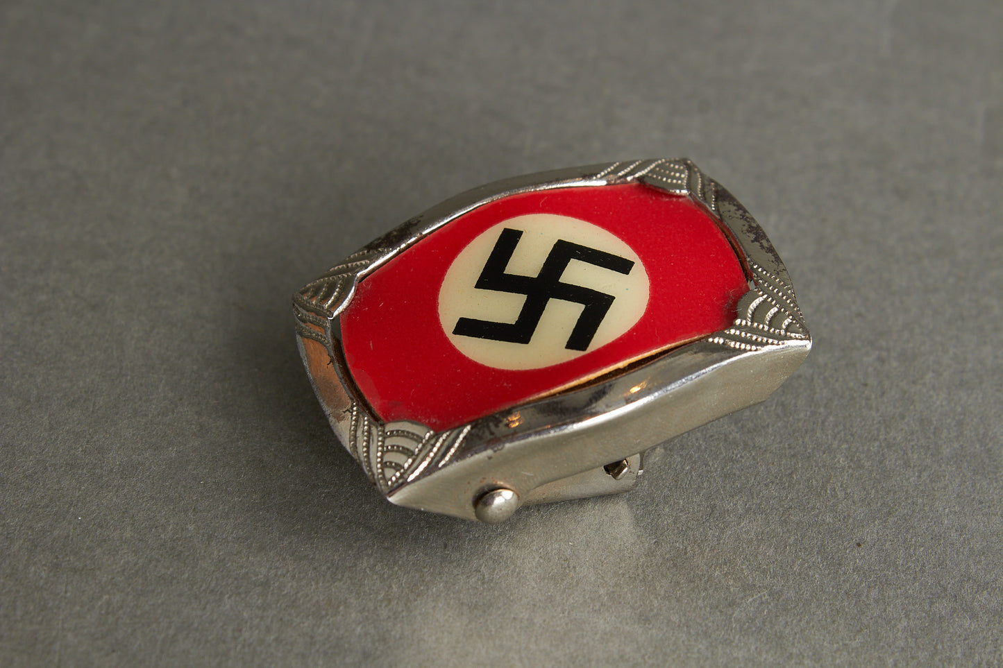Early NSDAP Sympathizers Belt Buckle. DRGM Marked. Original.