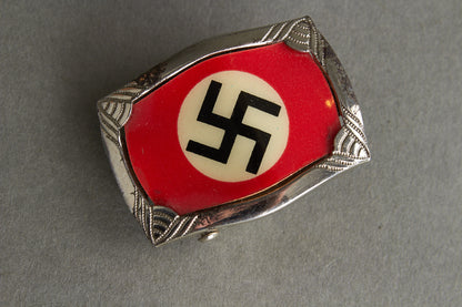 Early NSDAP Sympathizers Belt Buckle. DRGM Marked. Original.