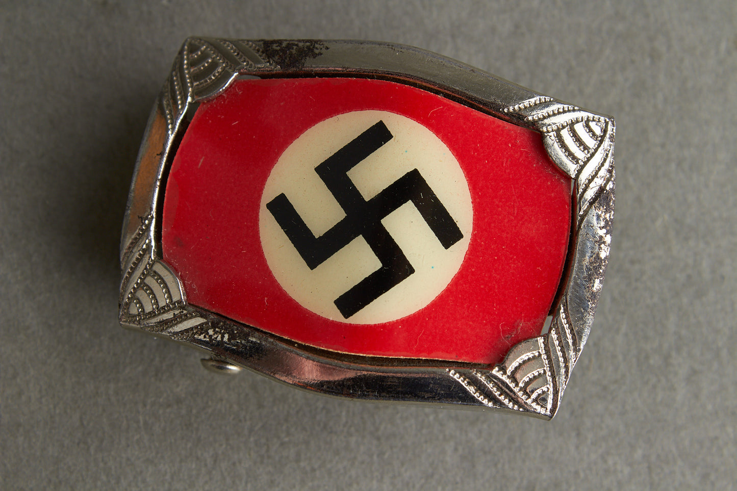 Early NSDAP Sympathizers Belt Buckle. DRGM Marked. Original.