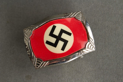 Early NSDAP Sympathizers Belt Buckle. DRGM Marked. Original.