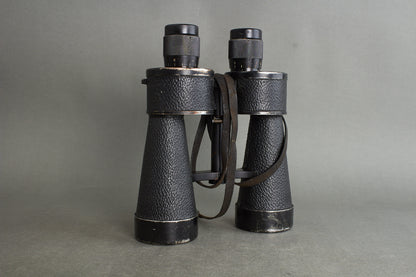 Kriegsmarine 7x50 Binoculars. Manufactured by Ernst Leitz. Marked with code "beh". Original.
