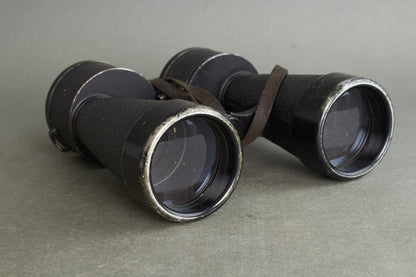 Kriegsmarine 7x50 Binoculars. Manufactured by Ernst Leitz. Marked with code "beh". Original.