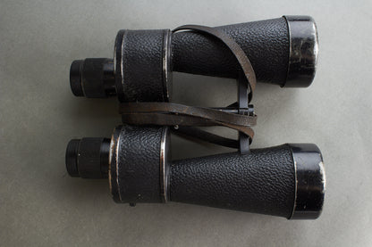 Kriegsmarine 7x50 Binoculars. Manufactured by Ernst Leitz. Marked with code "beh". Original.