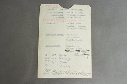 Kriegsmarine Urkunde Grouping. Original.