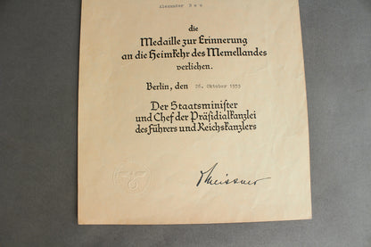 Kriegsmarine "Panzerschiff 'Admiral Scheer'" Grouping. Original.