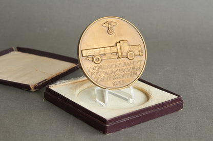 Large & Early 1935 NSKK "Teilnehmerplakette". In box. Original.