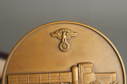Large & Early 1935 NSKK "Teilnehmerplakette". In box. Original.