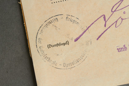 Dönitz signed Kriegsmarine "das Eiserne Kreuz 2. Klasse" Urkunde. Rare. Original.