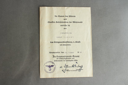 Max Heinrich Moritz Albert von Schenckendorff signed grouping. Original.
