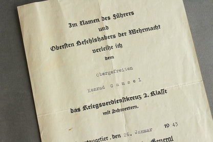 Max Heinrich Moritz Albert von Schenckendorff signed grouping. Original.
