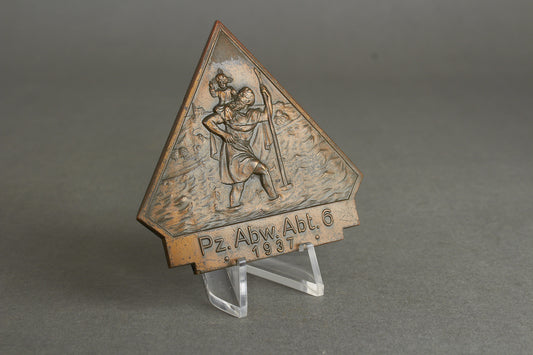 Panzer Unit Plaque/Plakette "Pz.Abw.Abt 6 1937". Original.