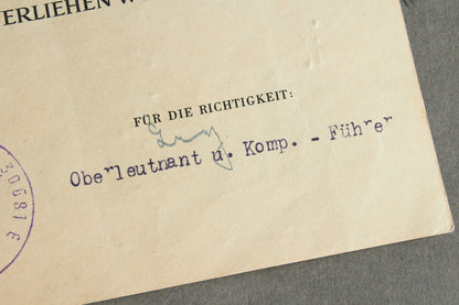 Max Heinrich Moritz Albert von Schenckendorff signed grouping. Original.
