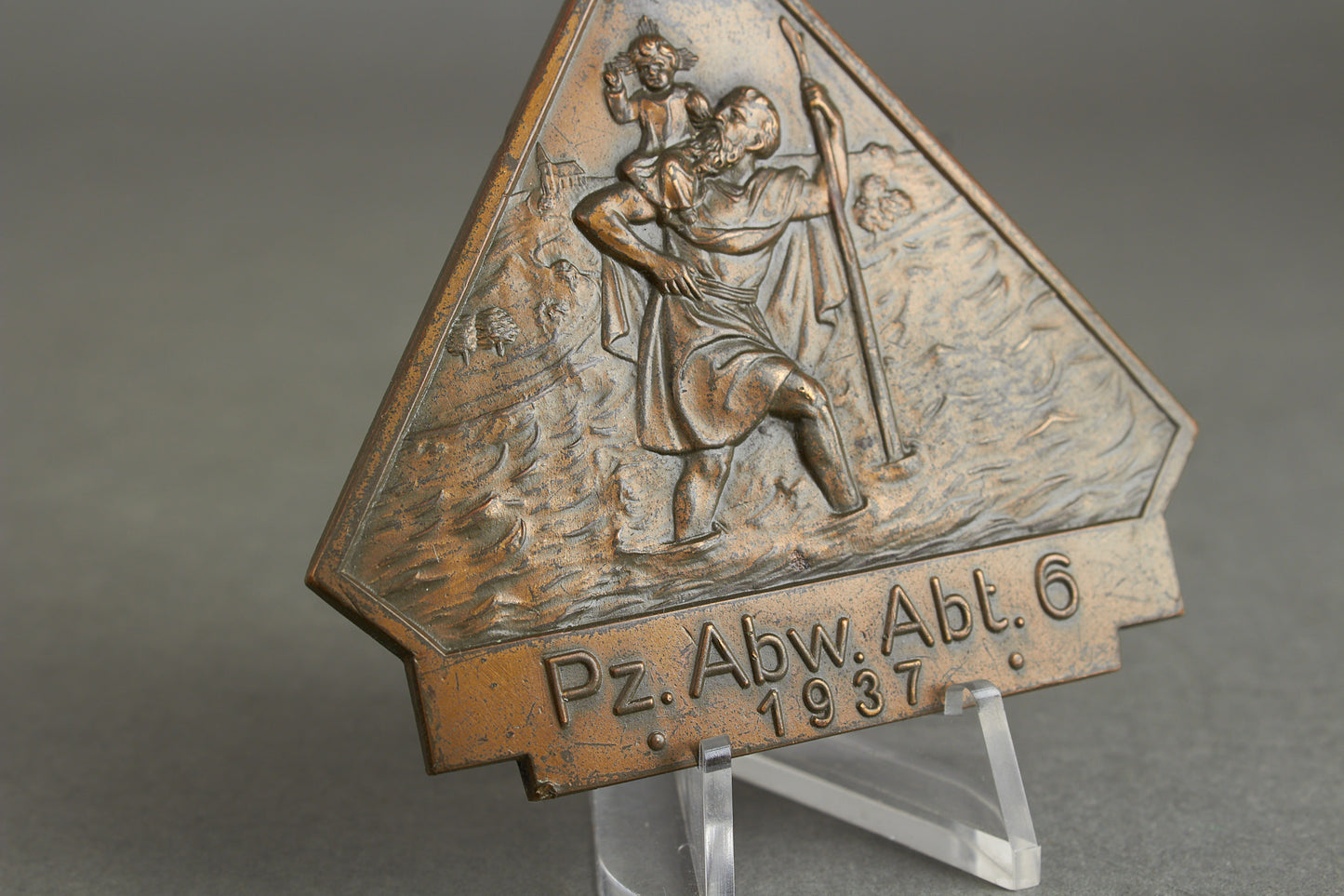 Panzer Unit Plaque/Plakette "Pz.Abw.Abt 6 1937". Original.