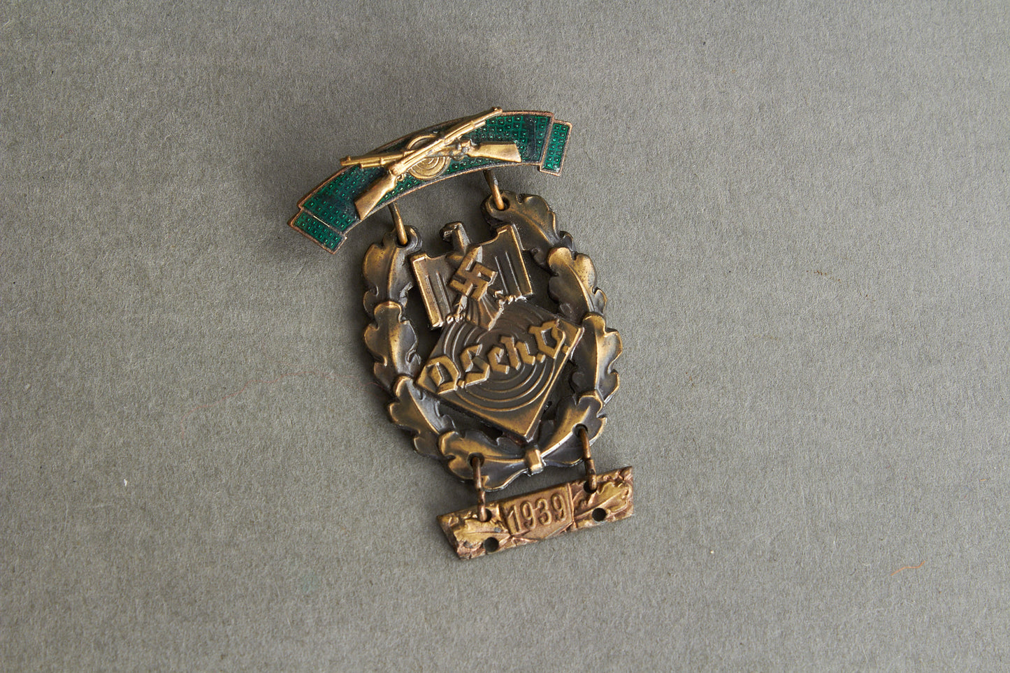 DSV (Deutscher Schützenverband) "Auszeichnung für Schießleistung in Bronze". Original.