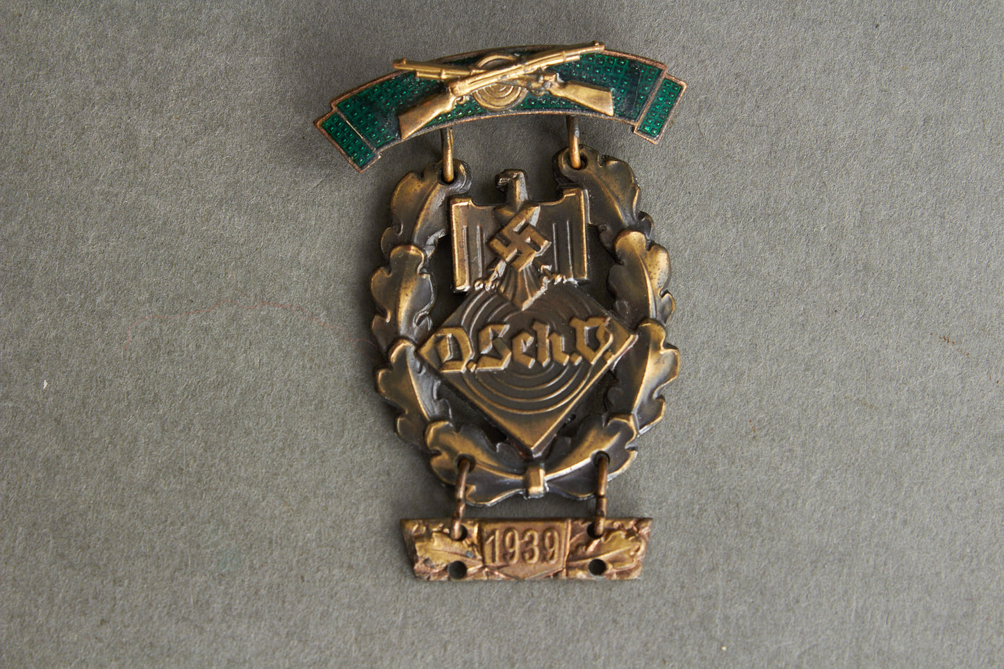 DSV (Deutscher Schützenverband) "Auszeichnung für Schießleistung in Bronze". Original.