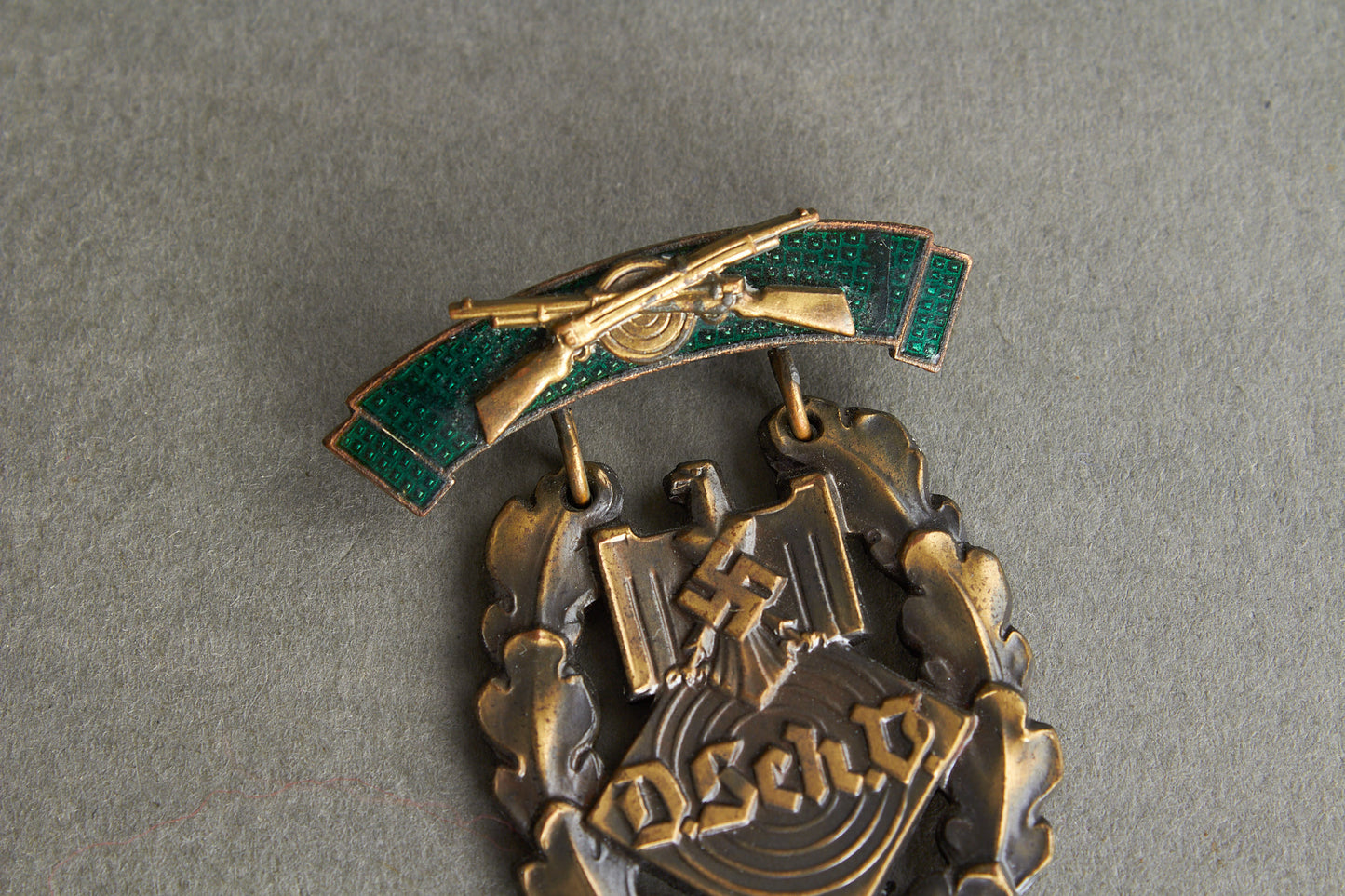 DSV (Deutscher Schützenverband) "Auszeichnung für Schießleistung in Bronze". Original.