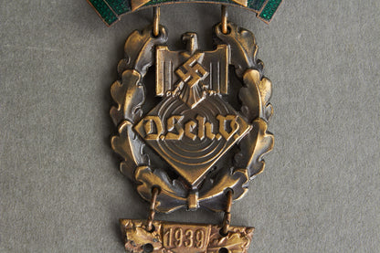 DSV (Deutscher Schützenverband) "Auszeichnung für Schießleistung in Bronze". Original.