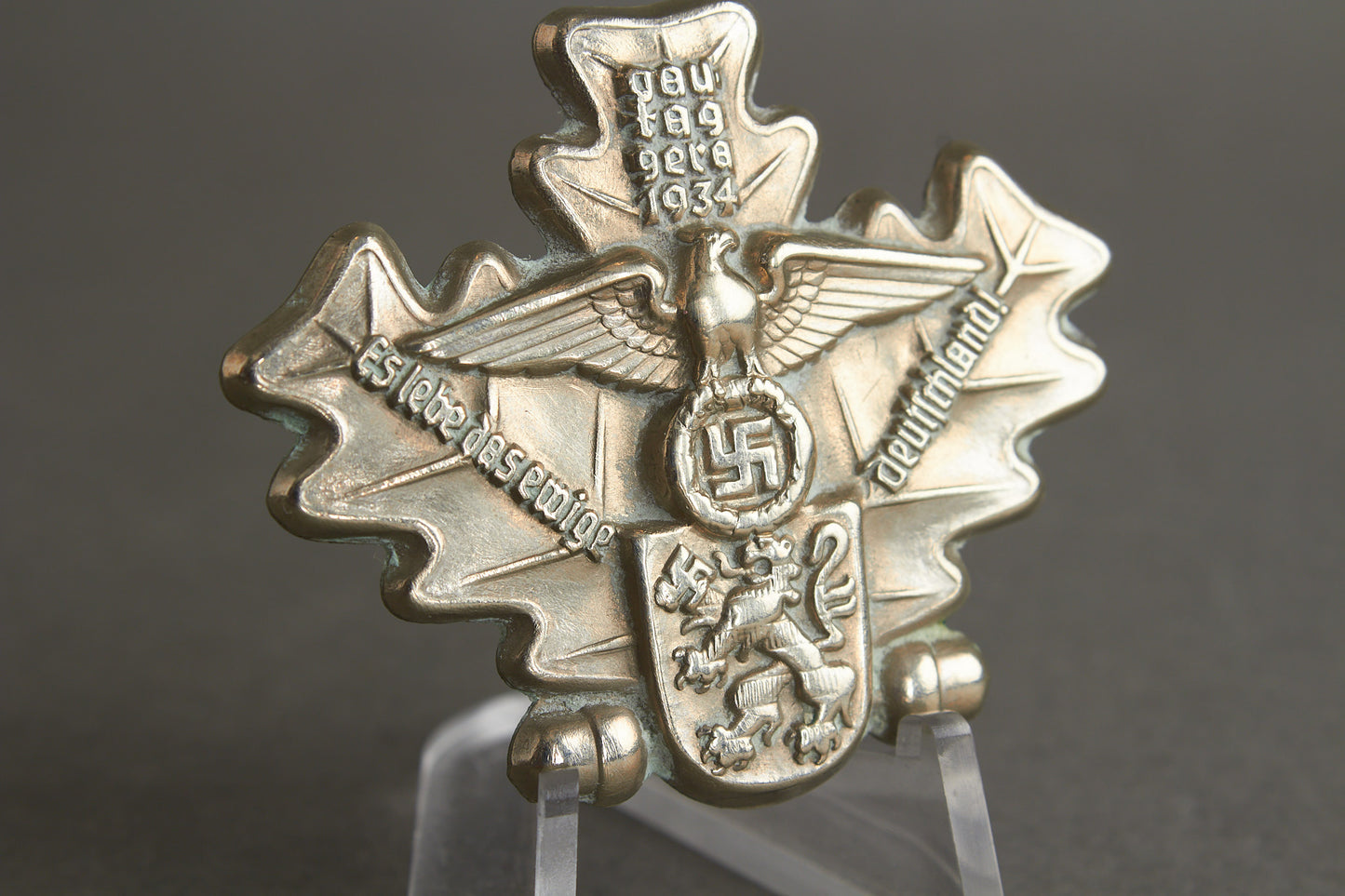 NSDAP "Gautag Gera 1935" Tinnie. Rare. Original.
