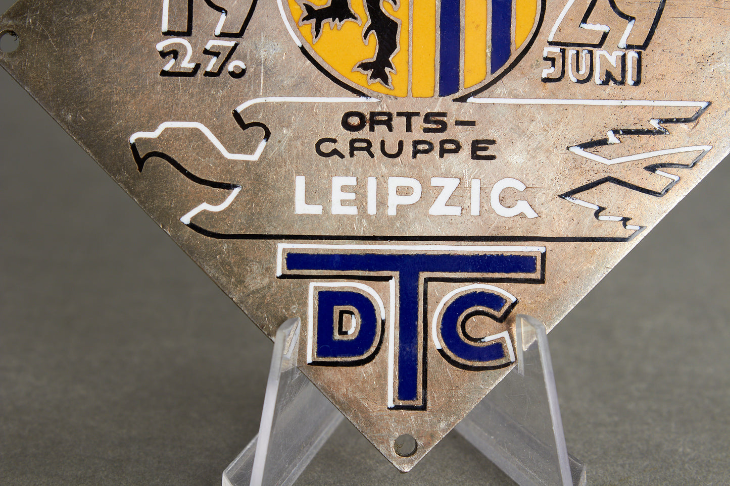DTC Leipzig "Plakette" from 1929. Original.
