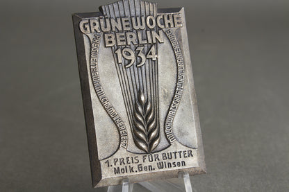 Reichsnährstand "Plakette" from 1934. Original.