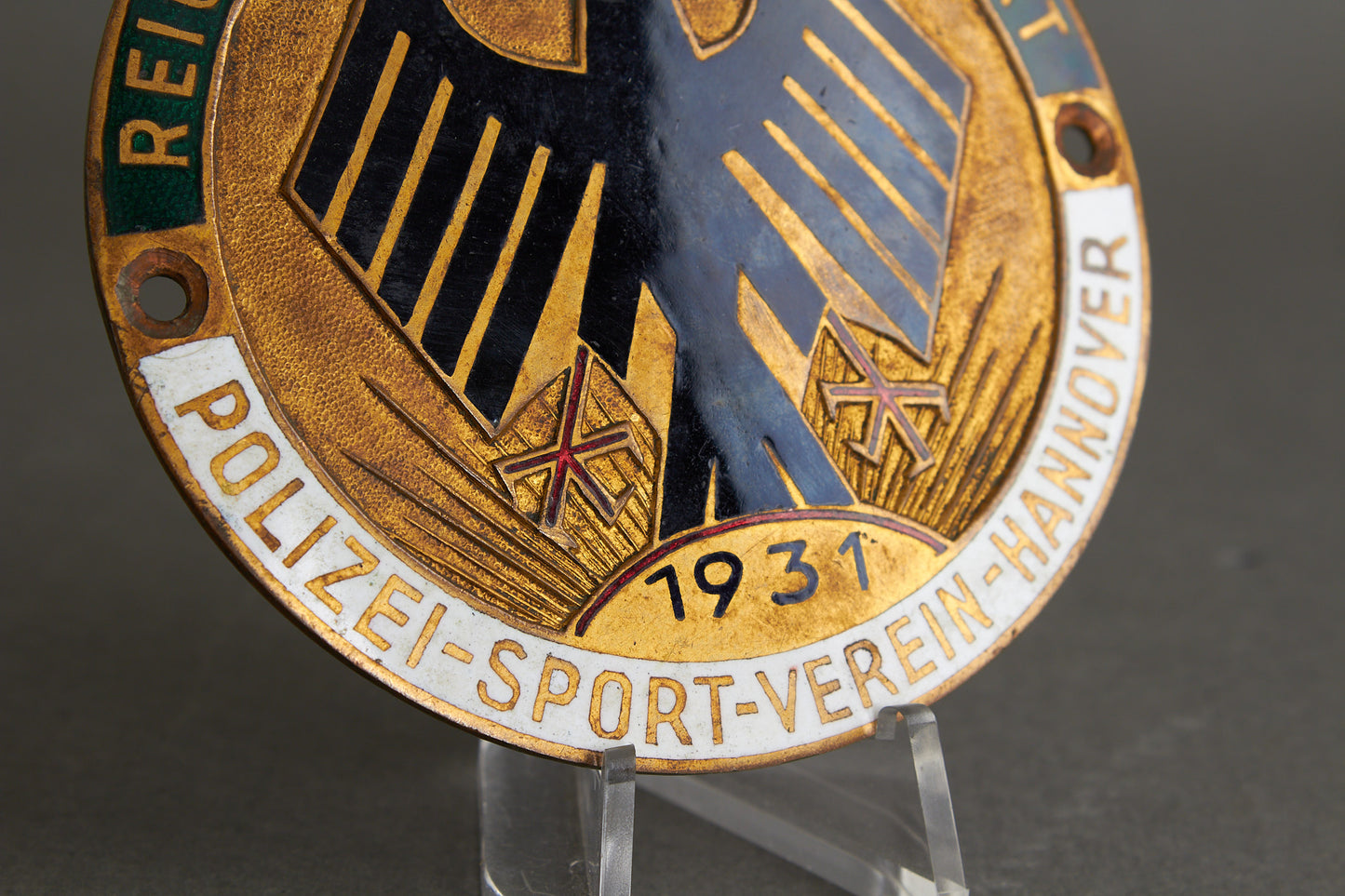 Polizei "Plakette" from 1931. Original.