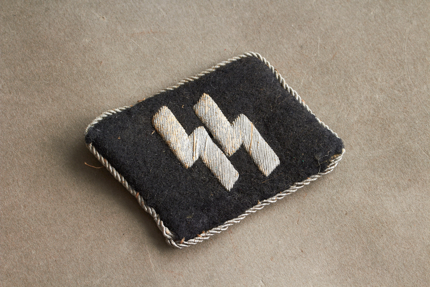 Waffen-SS Officer Collar tab. Tunic removed. Original.