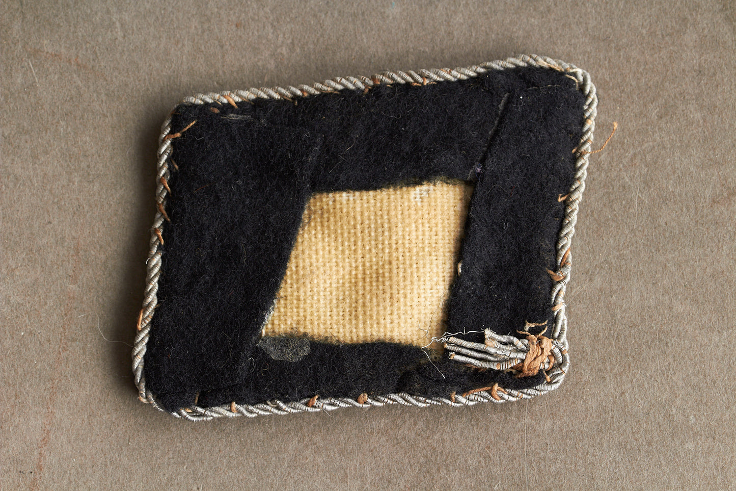 Waffen-SS Officer Collar tab. Tunic removed. Original.