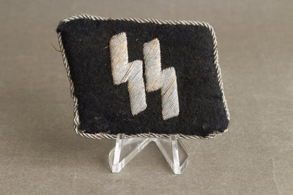 Waffen-SS Officer Collar tab. Tunic removed. Original.