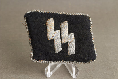 Waffen-SS Officer Collar tab. Tunic removed. Original.