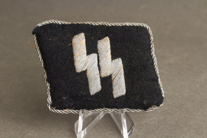 Waffen-SS Officer Collar tab. Tunic removed. Original.